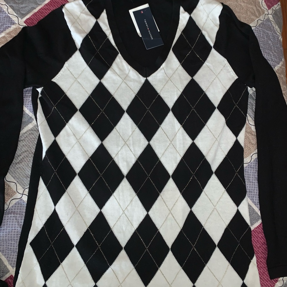 Black, white and gold